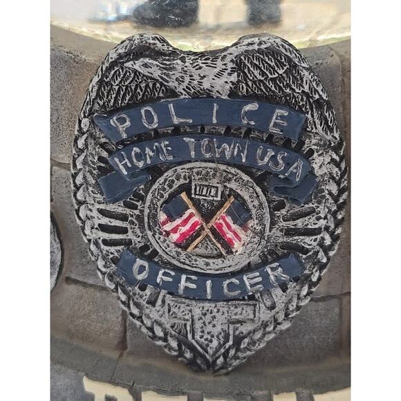 Police Department Musical Snow Globe USA - Picture 3 of 16